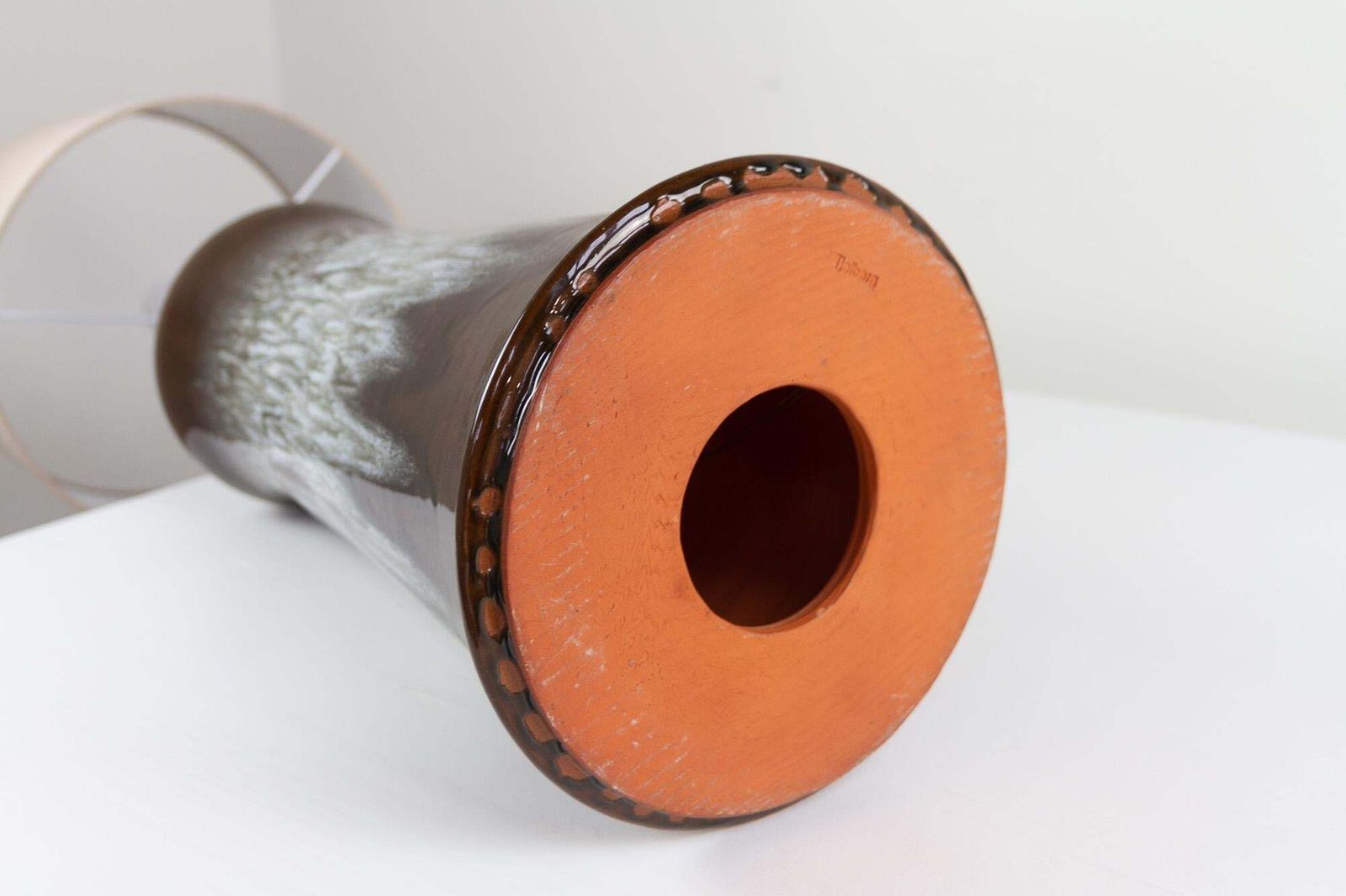 photo for sale Vintage Danish Ceramic Floor Lamp By Tjelberg, 1970s