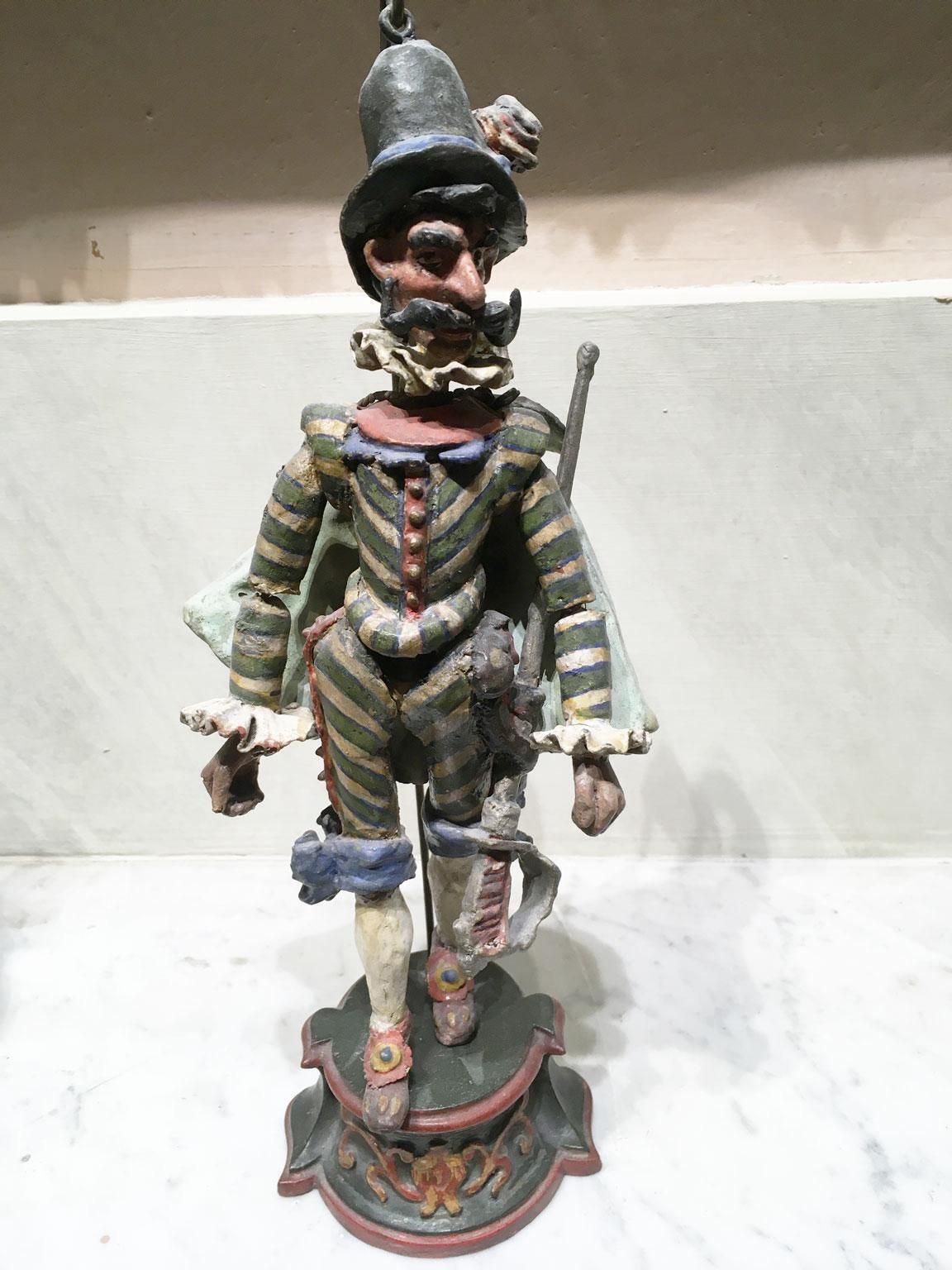 1750 Venezia Italy Set 7 Lacquered Puppets Polychrome Wooden And Papier Machè photo vinterior