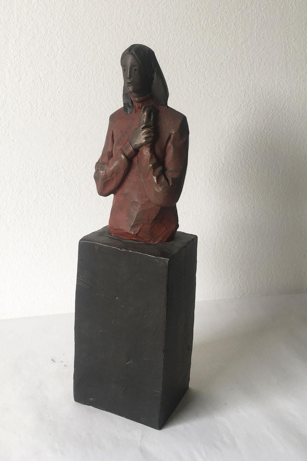 Italy Bronze Cast Figurine Sculpture By Aron Demetz Verso Te photo 5949.0