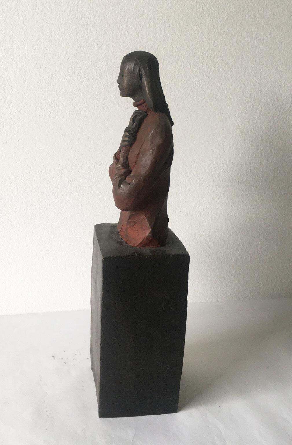 Italy Bronze Cast Figurine Sculpture By Aron Demetz Verso Te photo buy