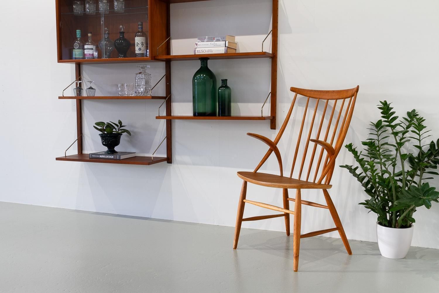 Danish Modern Armchair Iw2 In Oak By Illum Wikkelsø, 1960s. photo furniture