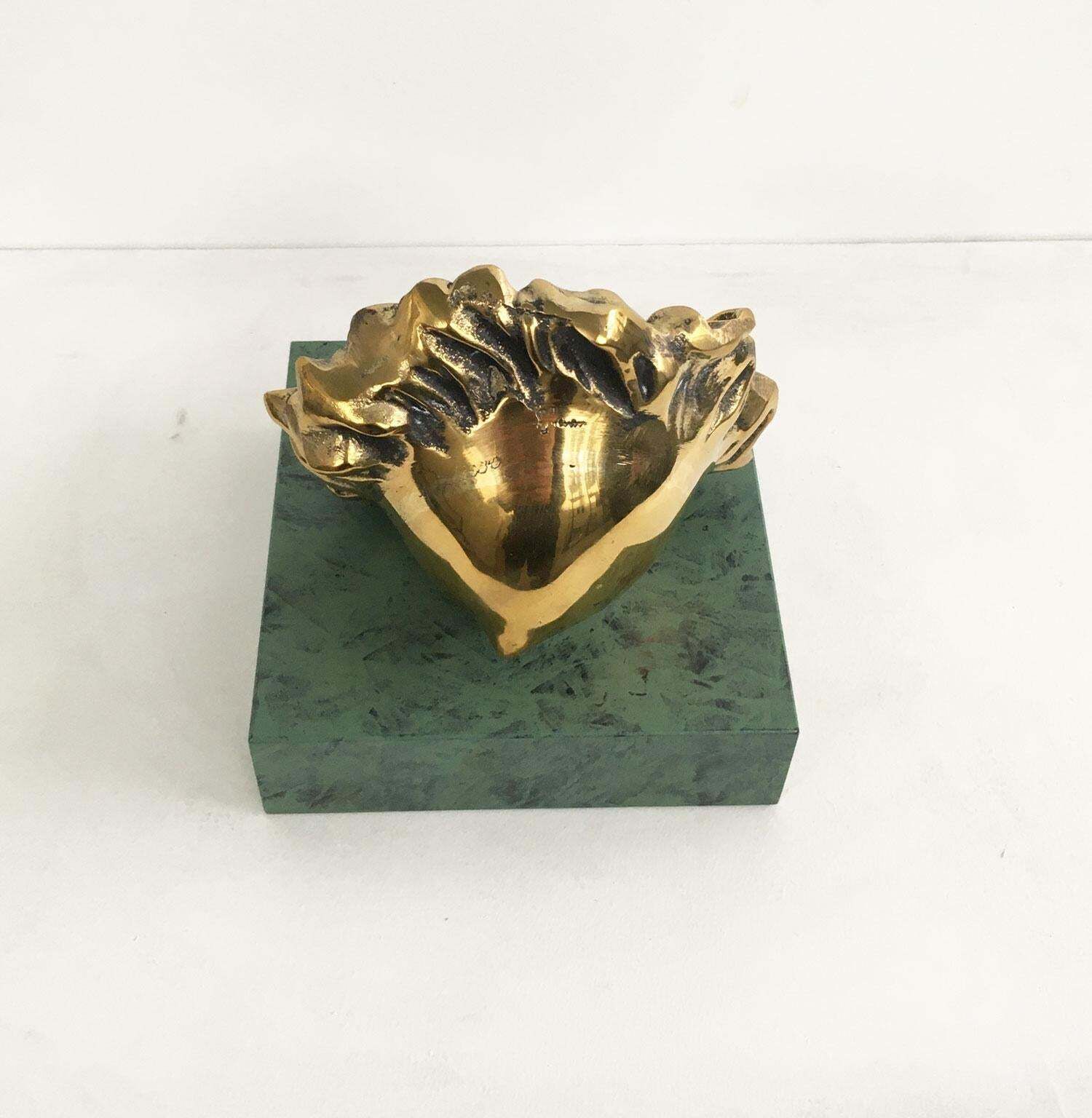 photo furniture 1986 Italy Bronze Abstract Sculpture Patrizia Guerresi Girasole Sunflower