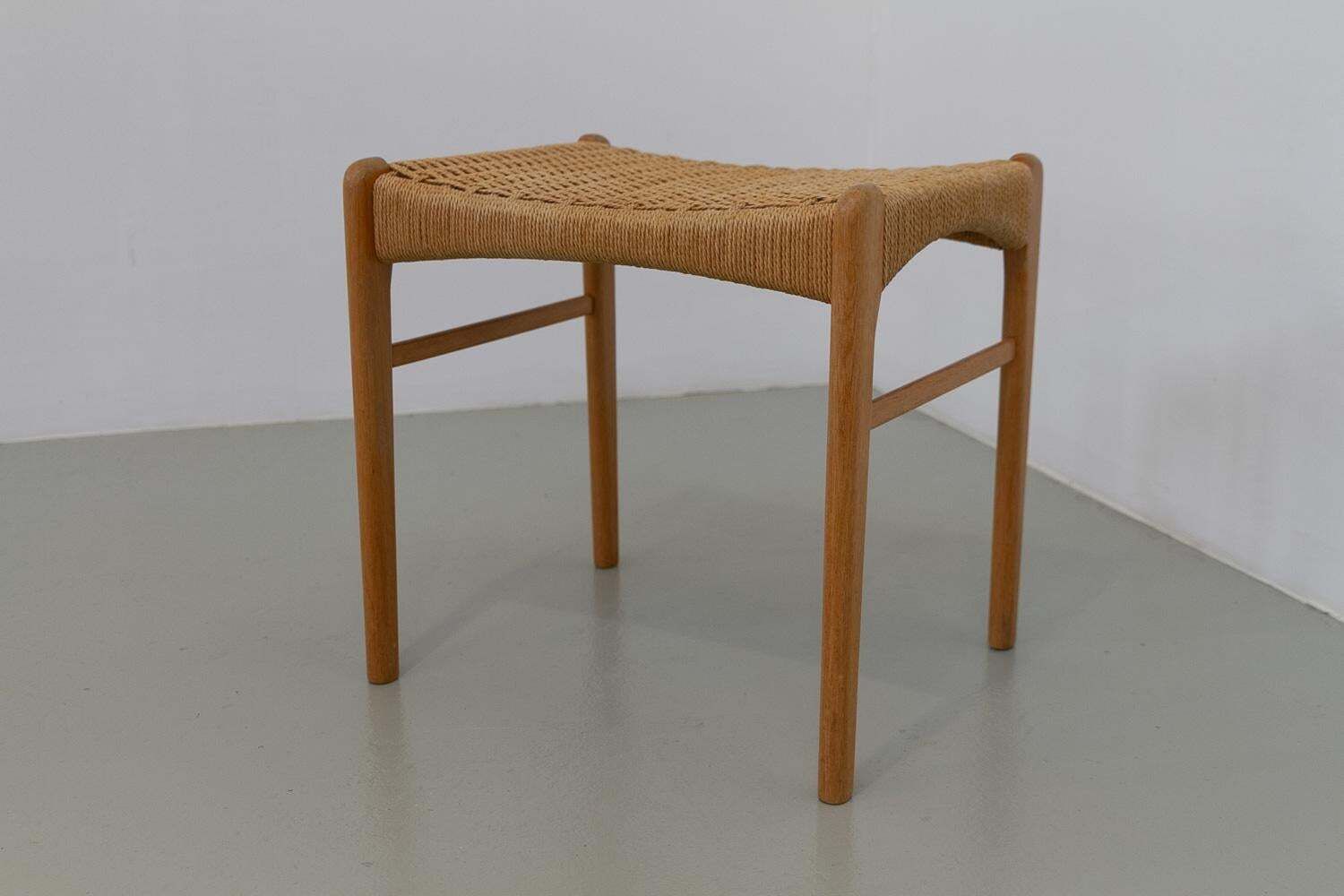 Danish Modern Oak Stool By Peder Kristensen For Glyngøre Stolefabrik, 1960s. photo 722.0