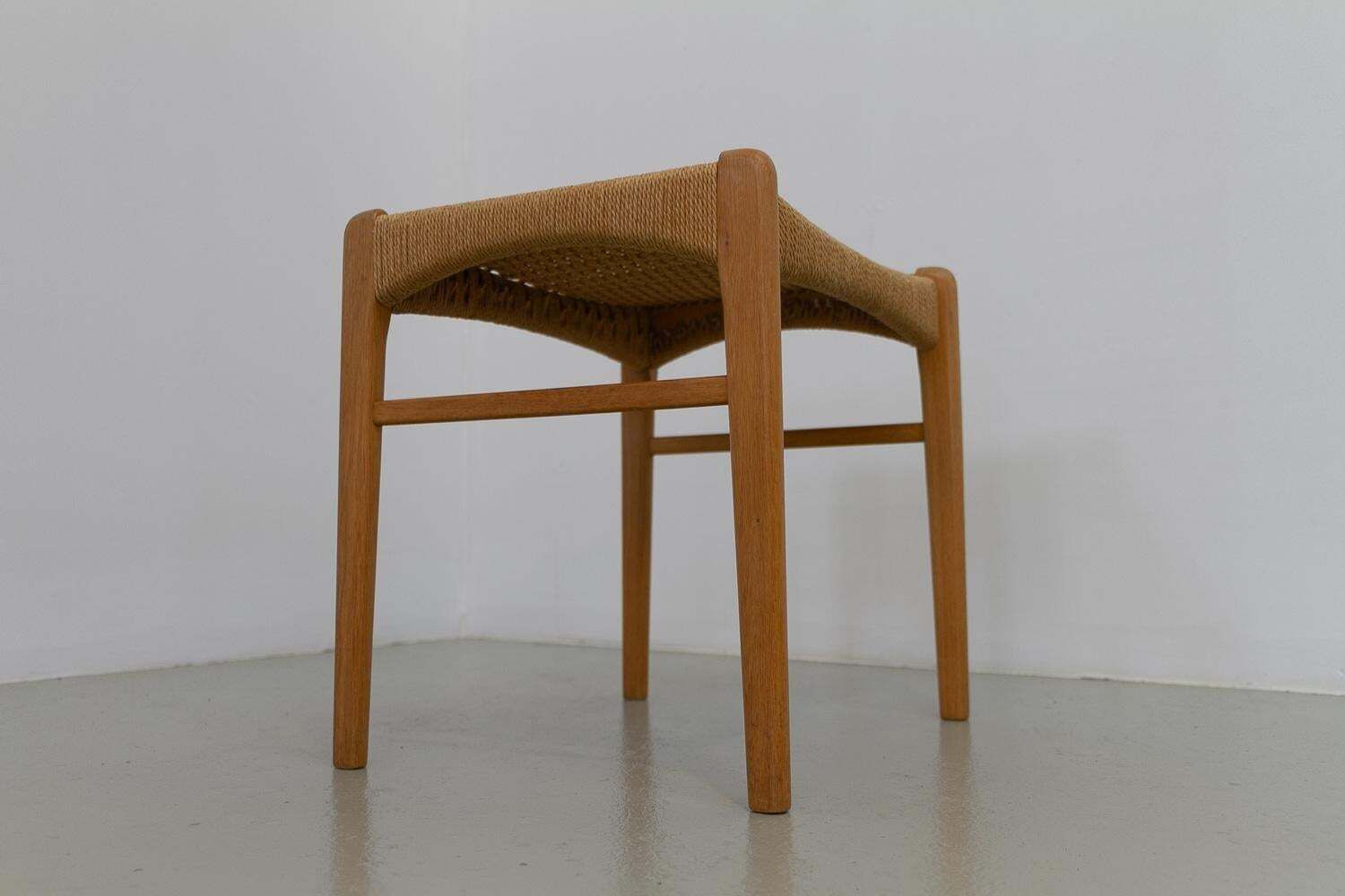 photo furniture Danish Modern Oak Stool By Peder Kristensen For Glyngøre Stolefabrik, 1960s.