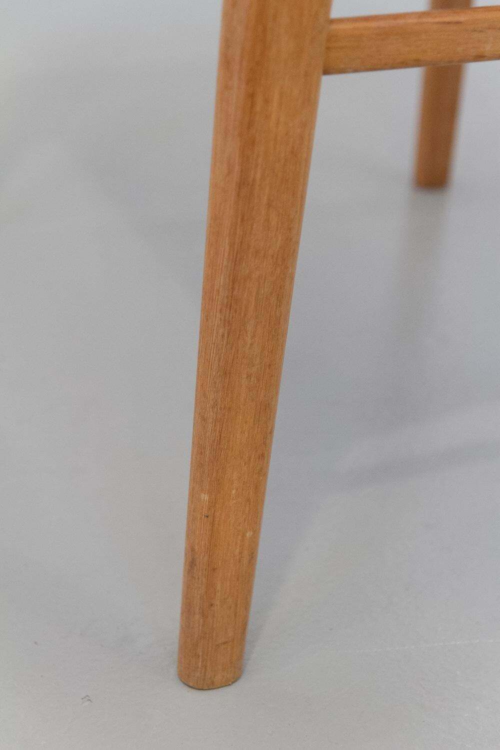 photo vinterior Danish Modern Oak Stool By Peder Kristensen For Glyngøre Stolefabrik, 1960s.