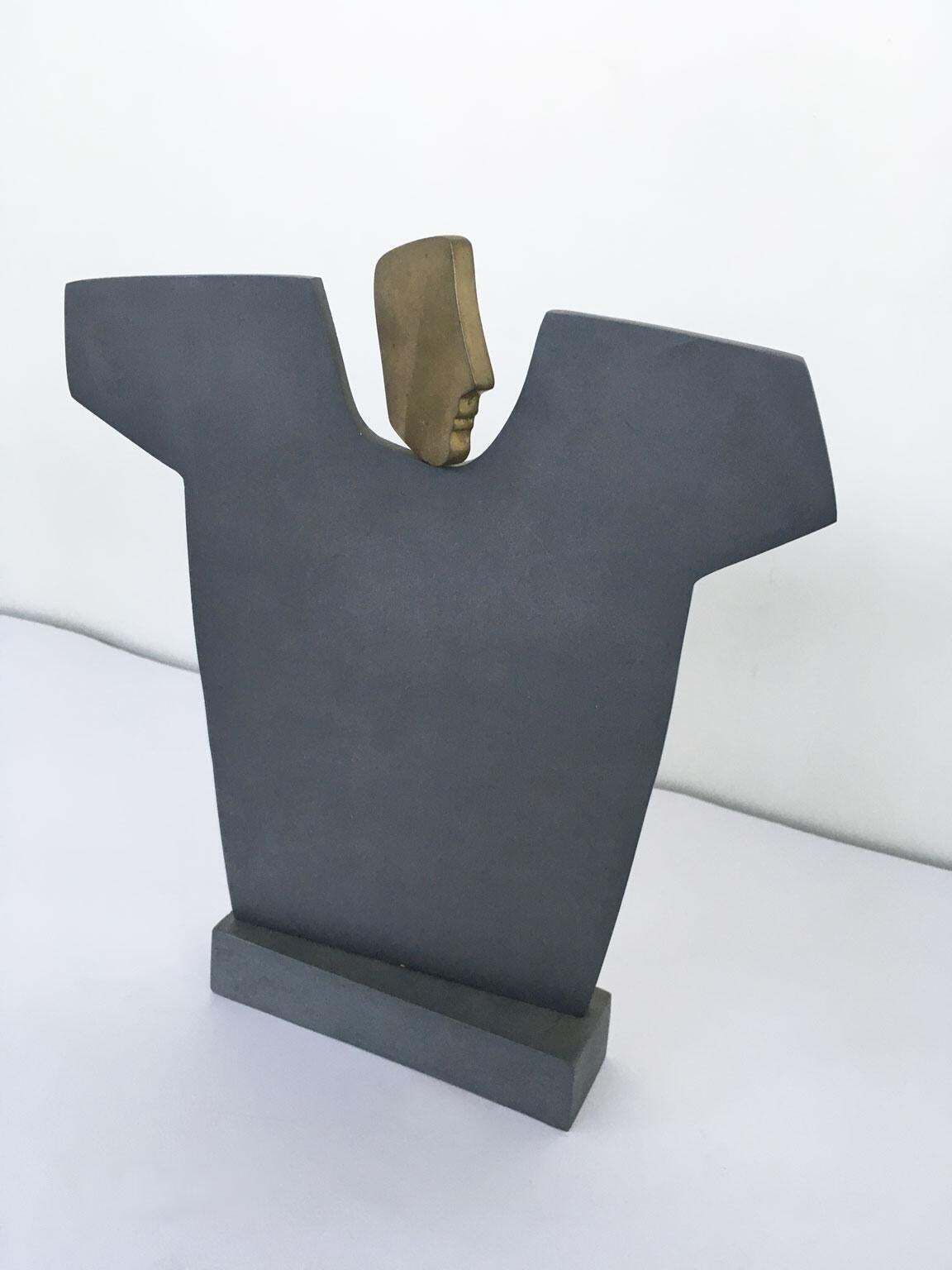 1980  Italy Bronze Abstract Sculpture Ottorino Tonelli Romeo photo vinterior