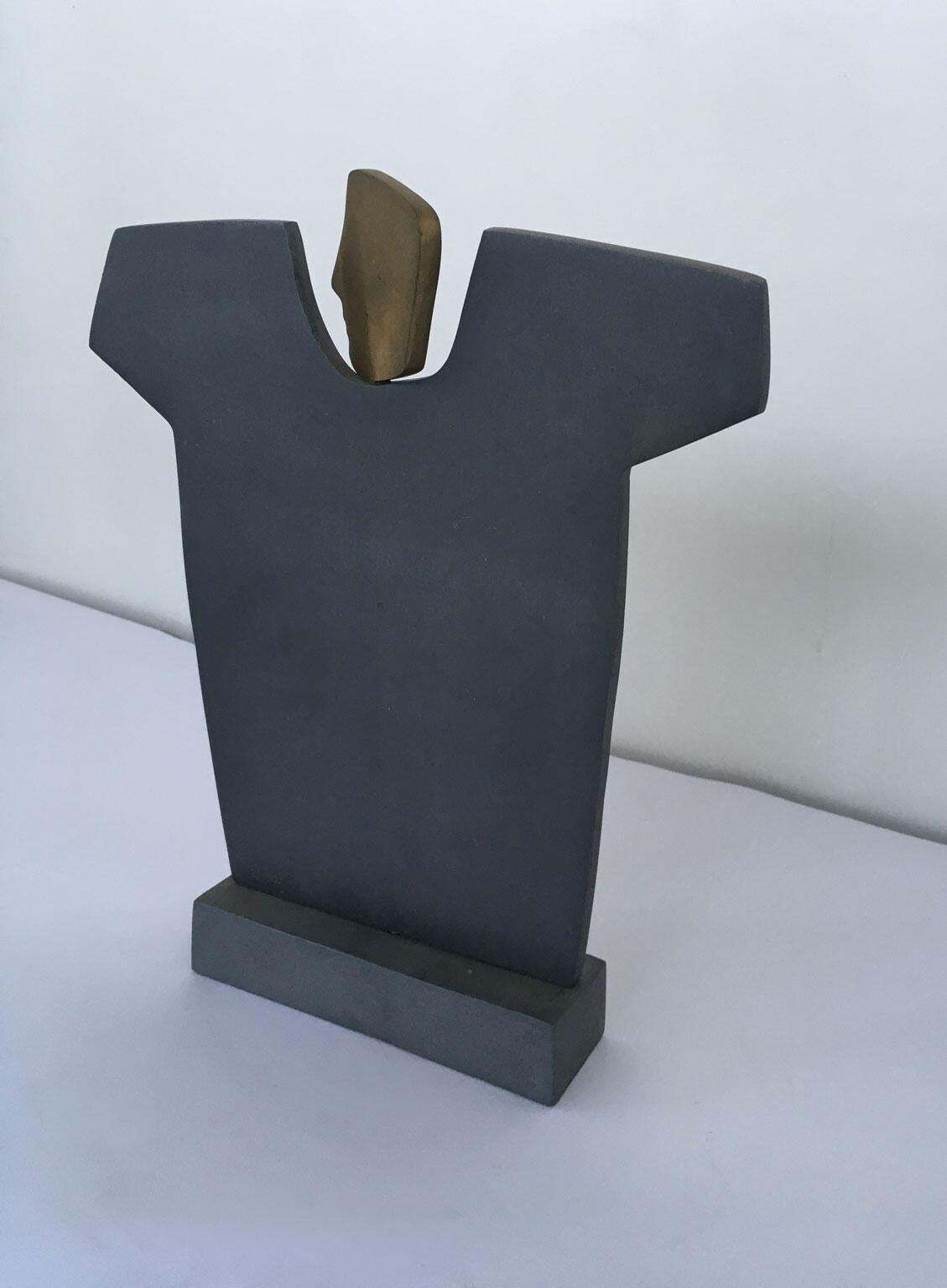 1980  Italy Bronze Abstract Sculpture Ottorino Tonelli Romeo photo vintage
