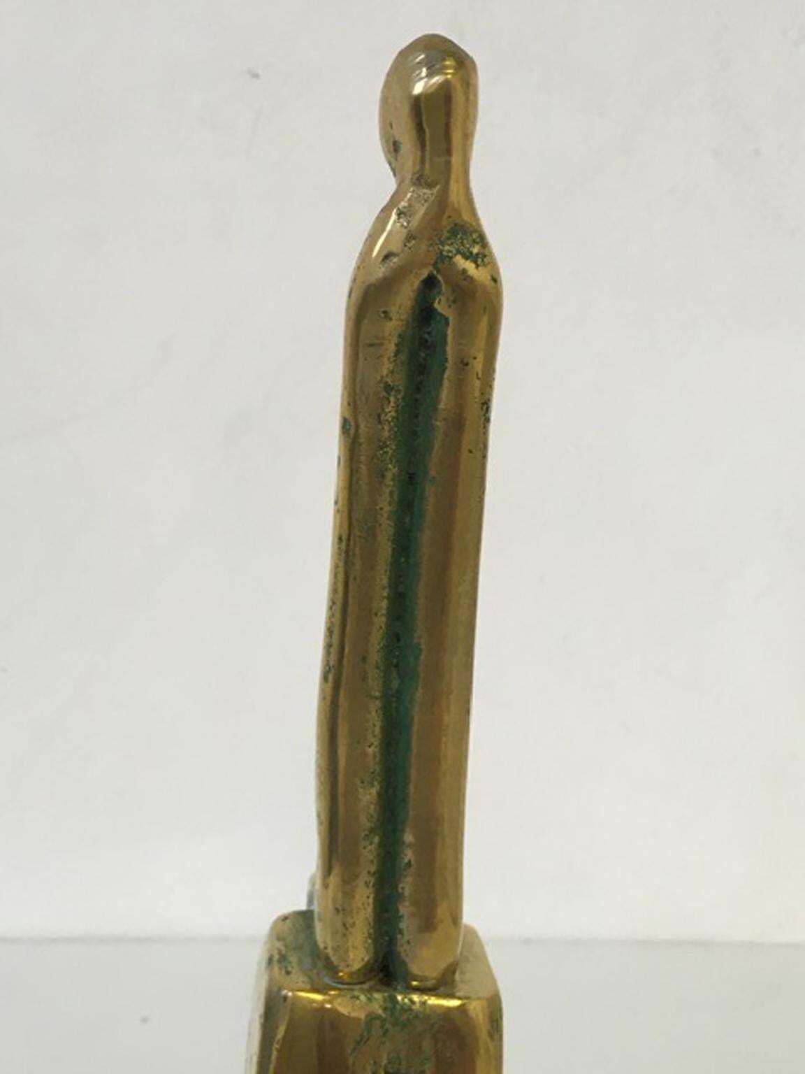 1985 Italy Post Modern Abstract Bronze Sculpture By Annie Lambert photo buy