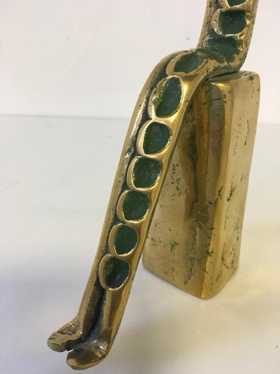 1011.0 1985 Italy Post Modern Abstract Bronze Sculpture By Annie Lambert photo