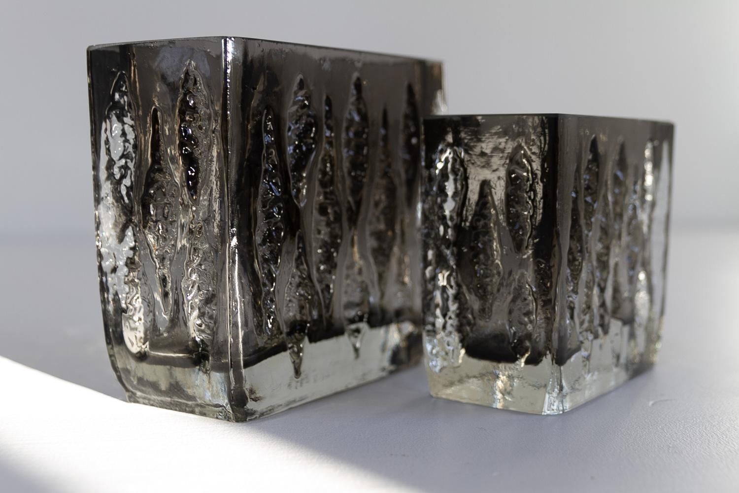 photo furniture Sommerso Glass Vases By Kurt Wokan For Ingrid Glashütte, 1970s.