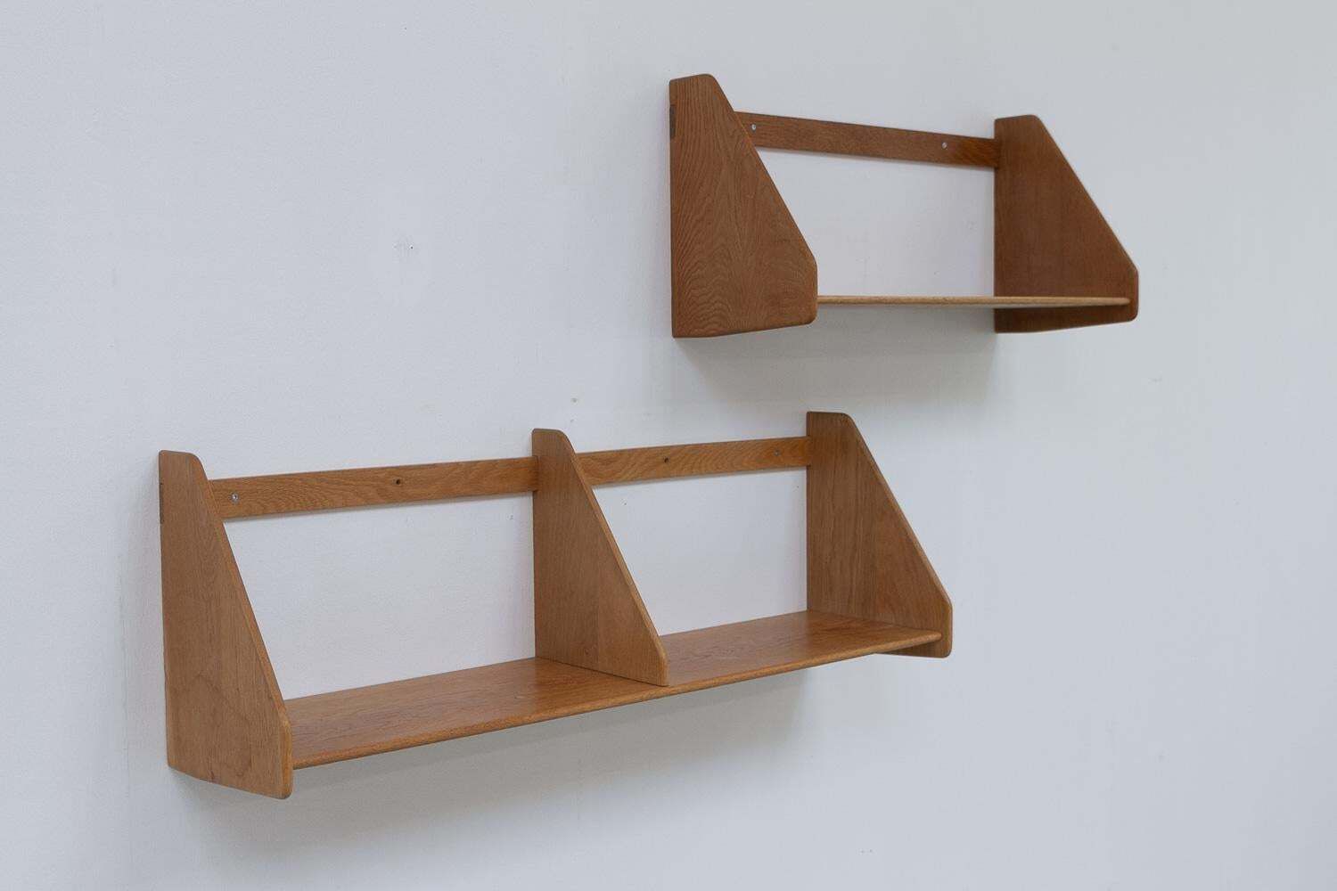 Danish Oak Shelves By Hans J. Wegner For Ry Møbler, 1950s. Set Of 2. photo furniture