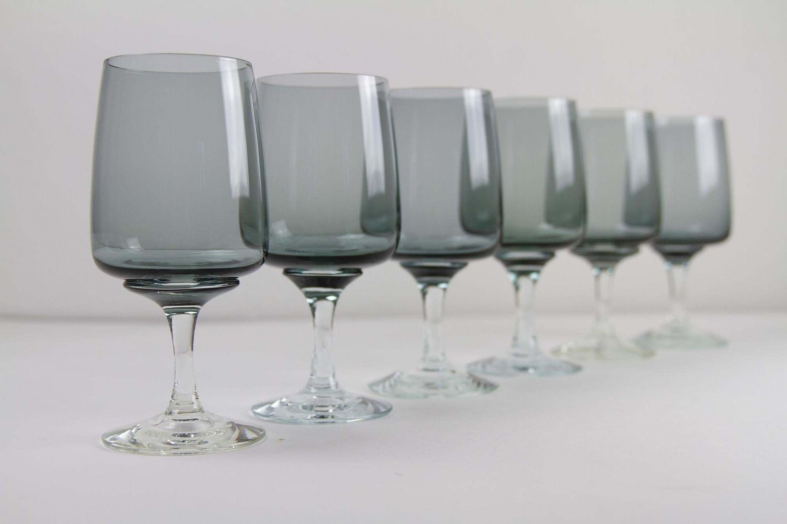 Home Decor Vintage Danish Holmegaard Atlantic Beer Glasses, 1960s. Set Of 6. photo