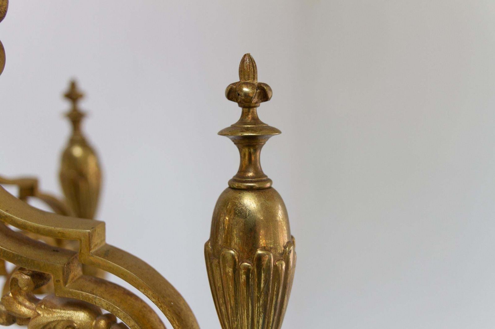2125.0 Antique French Napoleon III Gilded Bronze Chandelier, 1850s photo