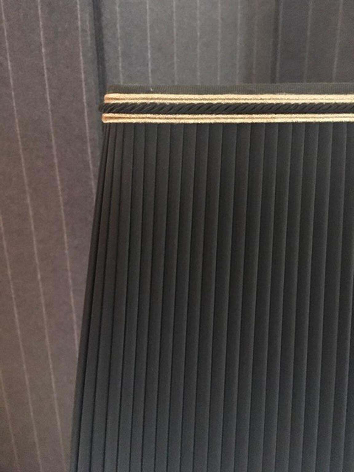 photo for sale France Black Laquered Wood Table Lamp With Black Fabric Lampshade