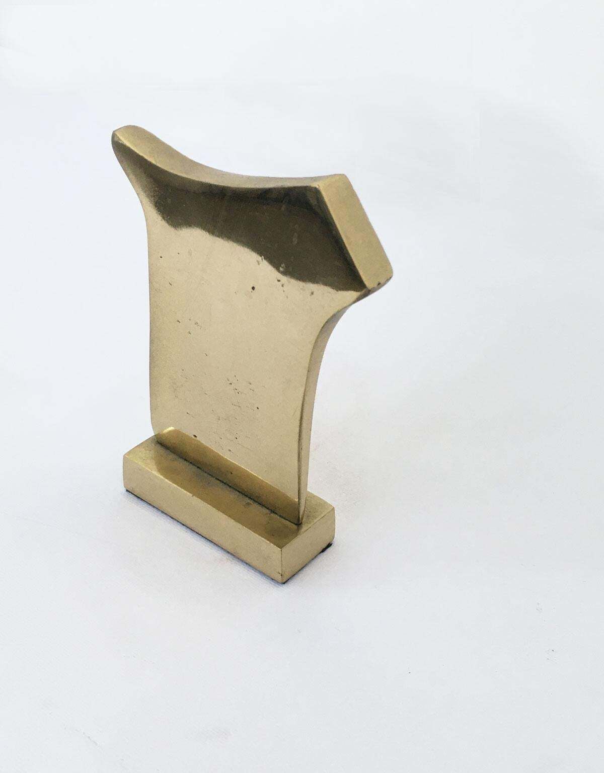 1980 Italy Post Modern Bronze Abstract Sculpture Ottorino Tonelli  Adamo photo for sale