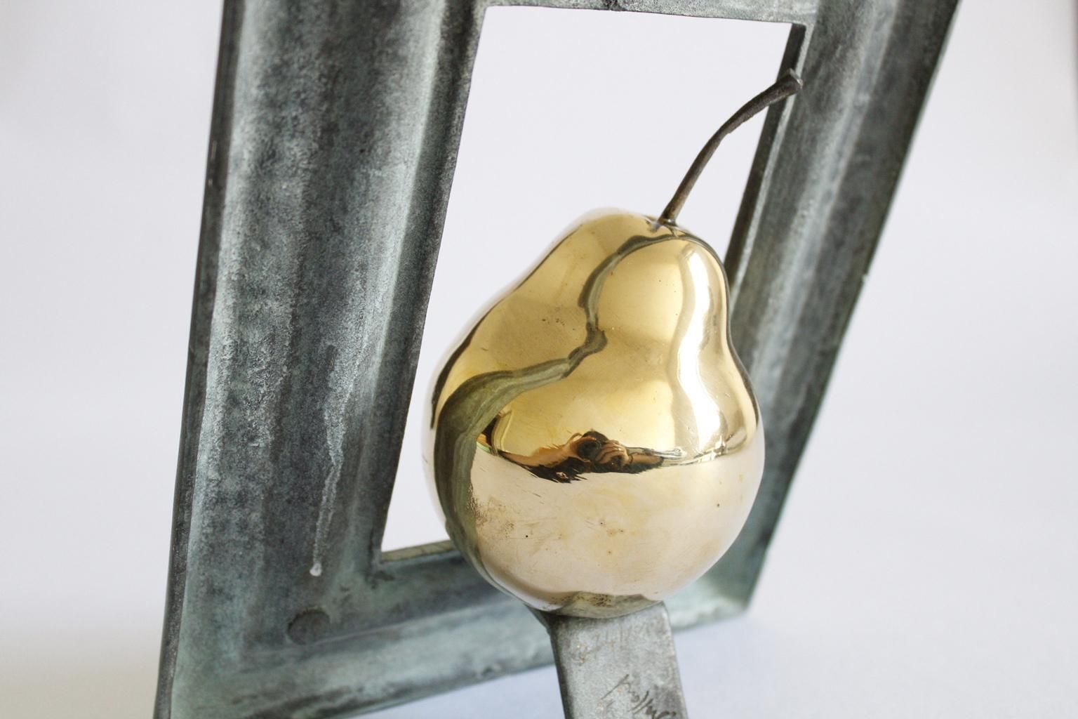photo buy Italy 1980 Post Modern  Abstract Bronze Sculpture By Concetto Pozzati