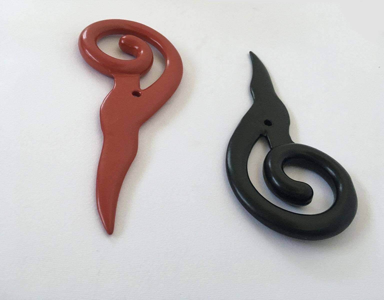 photo buy Italy 1980 Post Modern Abstract Red Laquered Bronze Sculpture Prospero Rasulo