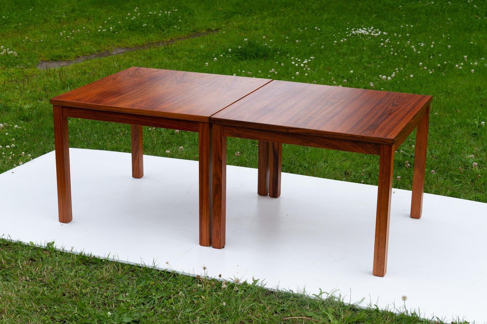 photo for sale Danish Modern Rosewood Side Tables, 1960s, Set Of 2