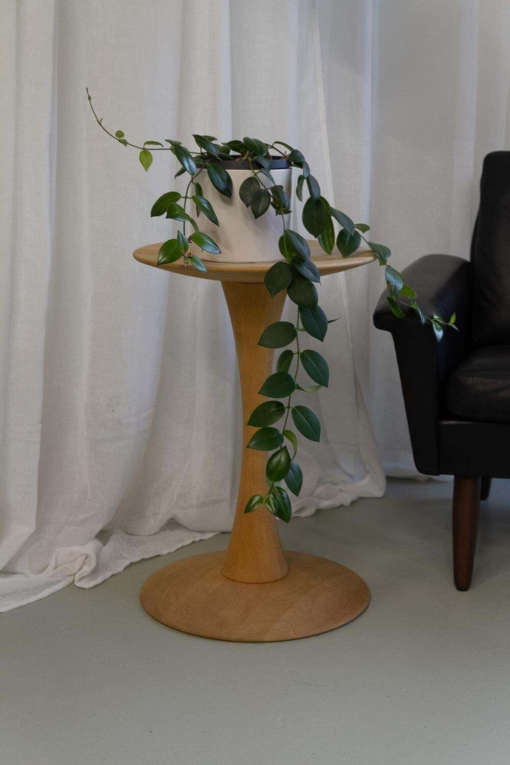 photo vinterior Danish Modern Oak Side Table "Trisse" By Nanna Ditzel, 2010s.