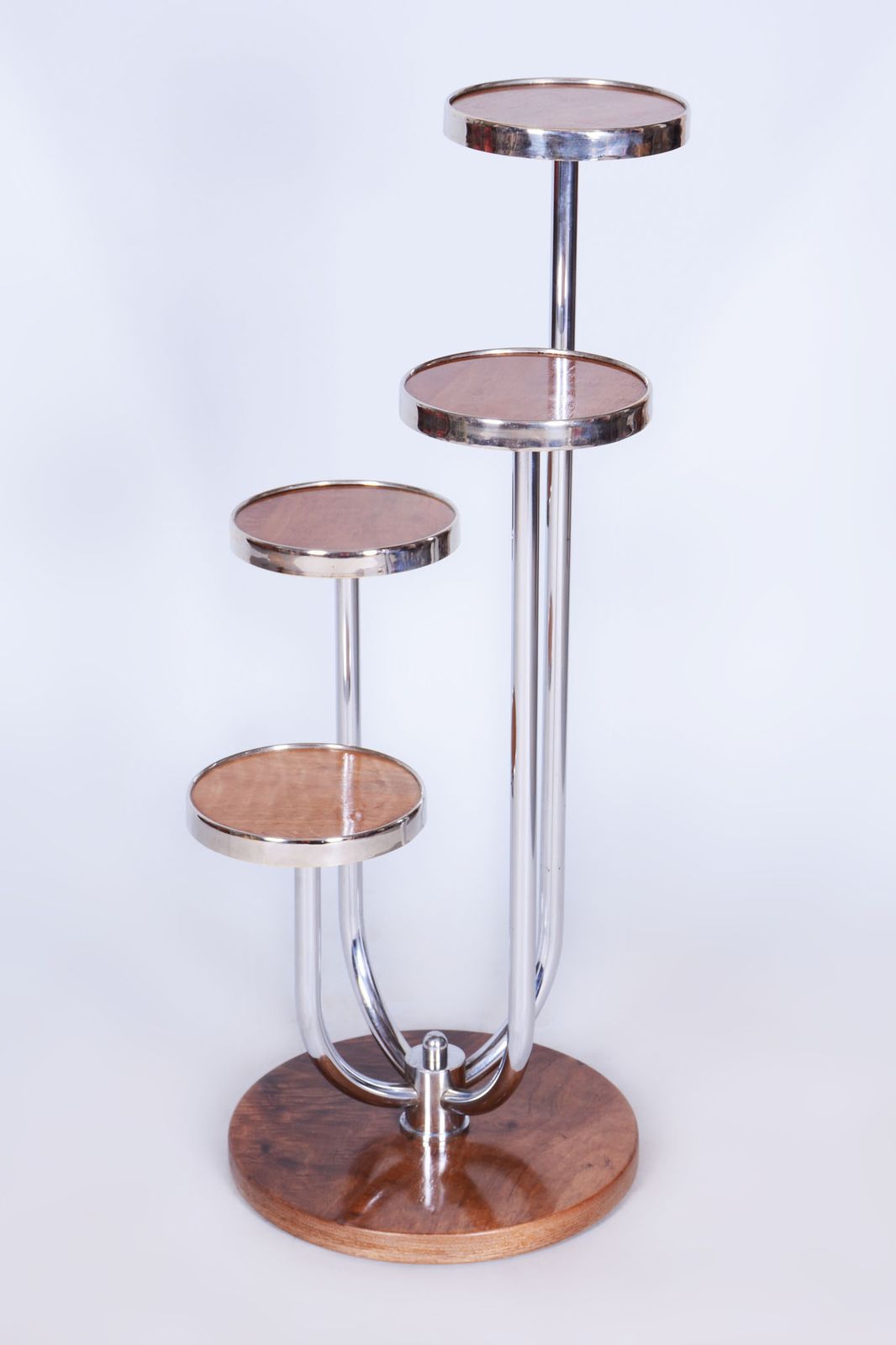 Restored Bauhaus Flower Stand, By J. Halabala For Up Závody, Czech, 1930s