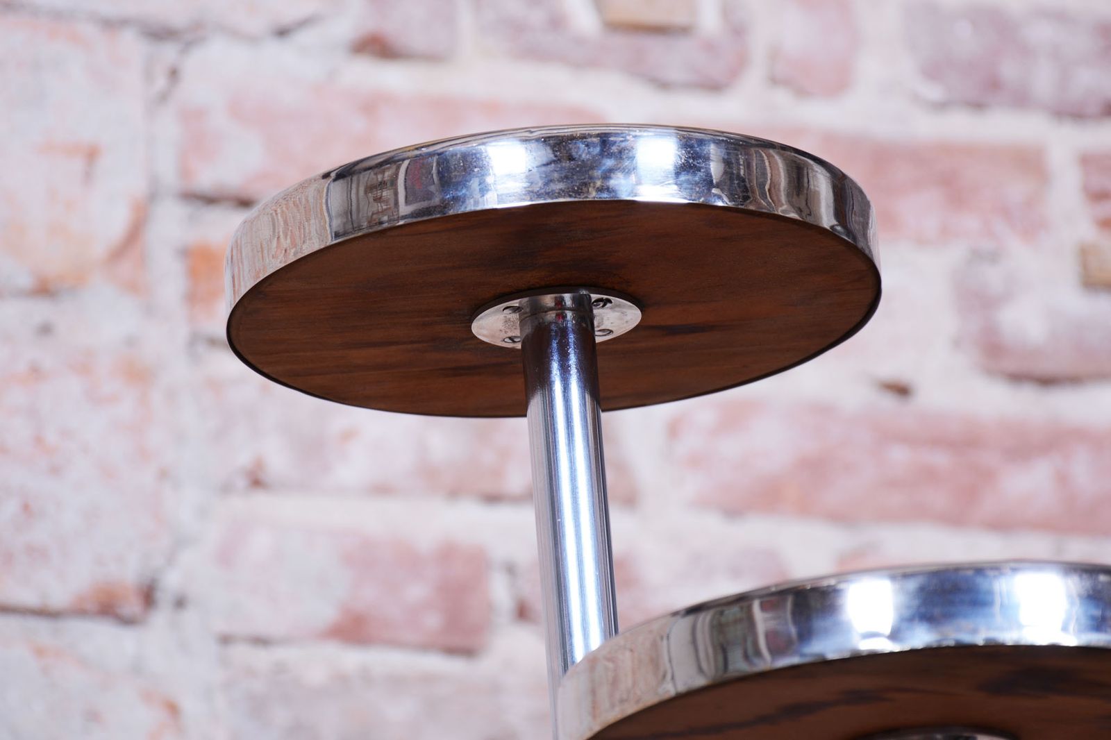 Restored Bauhaus Flower Stand, By J. Halabala For Up Závody, Czech, 1930s photo vintage