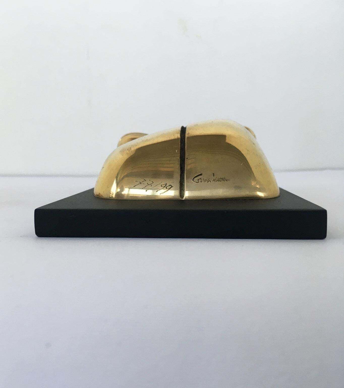 Art 1980 Italy Bronze Abstract Sculpture Jiro Sugawara Orizzonte Femminile photo