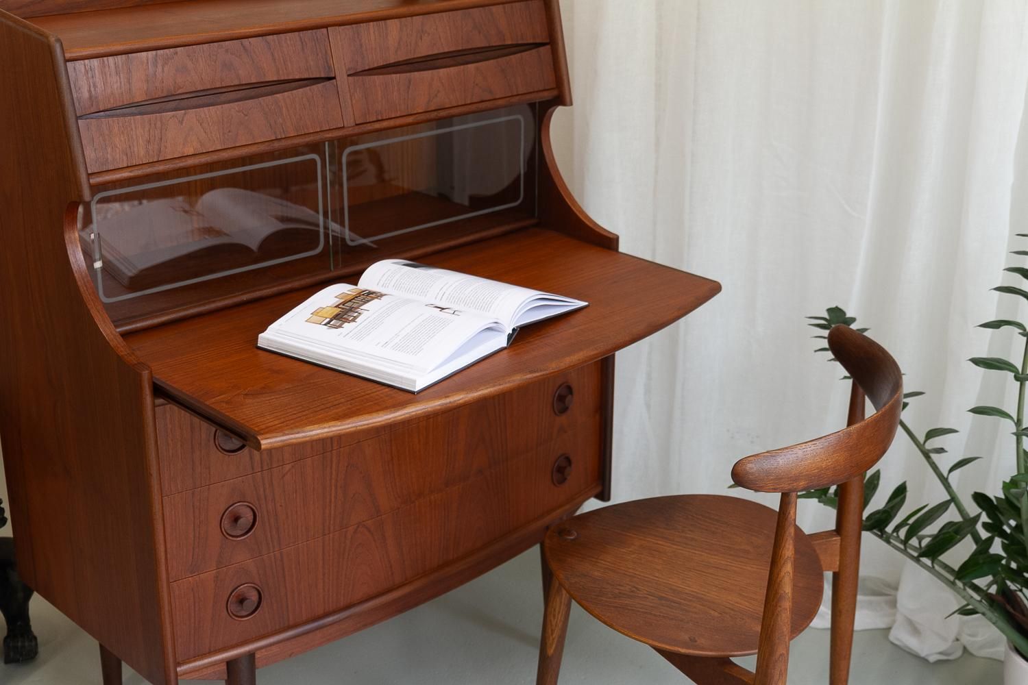 photo vinterior Scandinavian Modern Teak Secretary By Gunnar Falsig 1960s