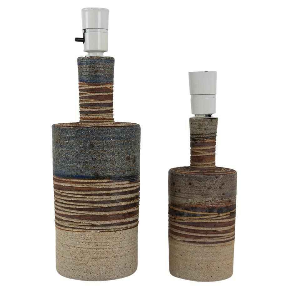 Danish Modern Tue Poulsen Ceramic Table Lamps, 1960s. Set Of 2.