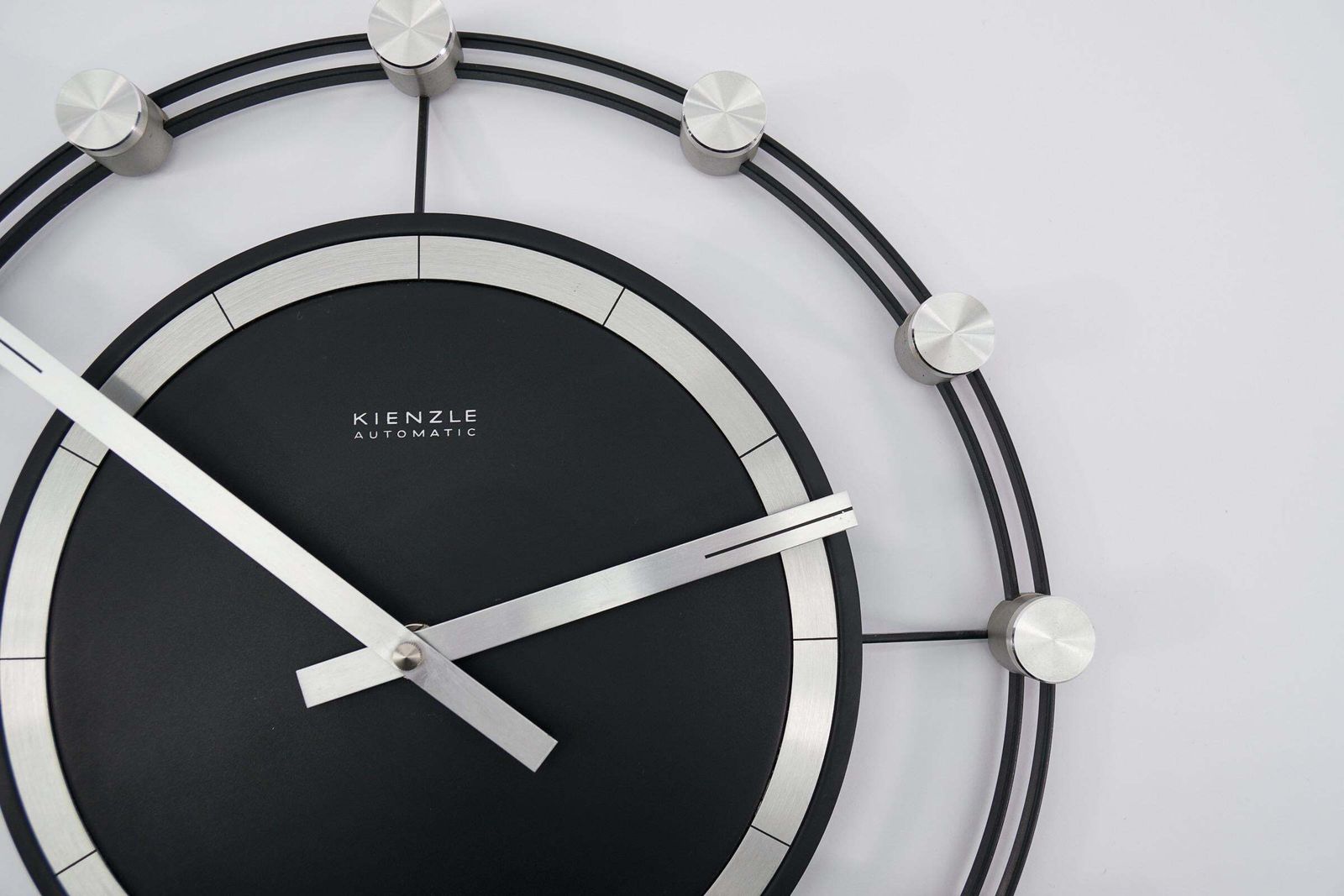 Space Age Sunburst Wall Clock By Kienzle Automatic In Aluminium, 1960s Germany photo 723.0
