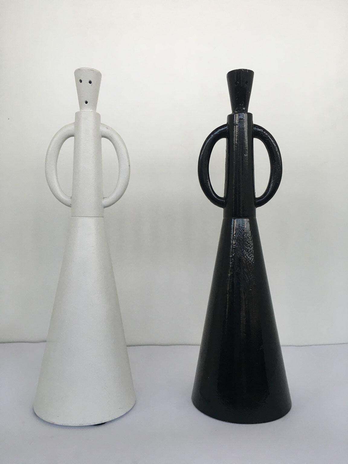 1980 Italy Post Modern Alessandro Guerriero Abstract Sculpture Portabuono Quo photo for sale