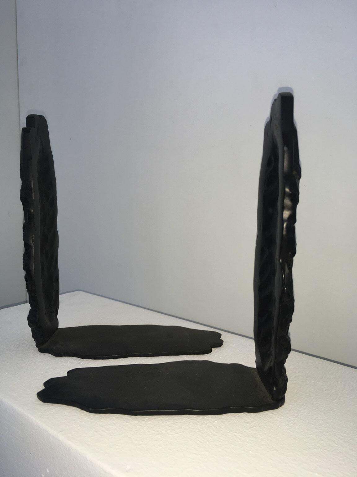 Italy 1980 Post Modern Bronze Abstract Sculpture By  Graziano Pompili photo vintage