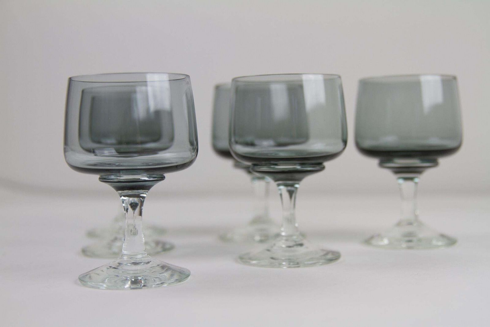 Vintage Danish Holmegaard Atlantic Port Glasses, 1960s. Set Of 6. photo 204.0