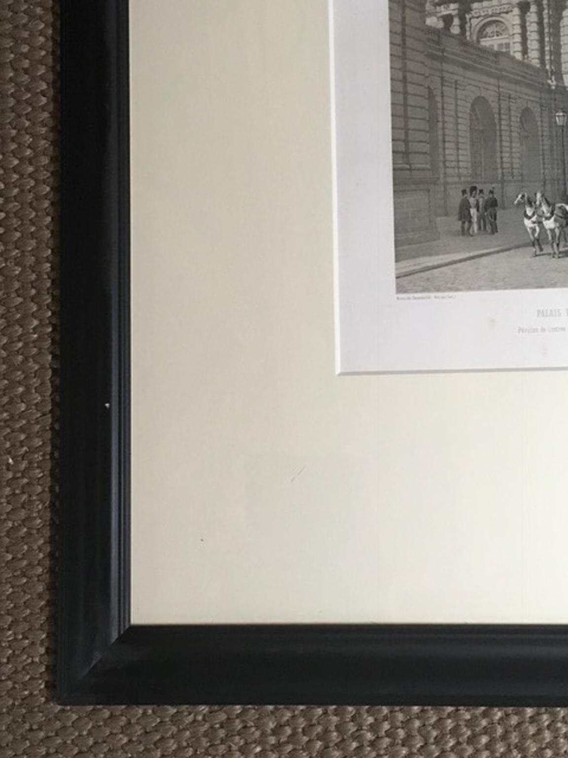 France Mid 19th Century Paris Black And White Print On Paper photo Art