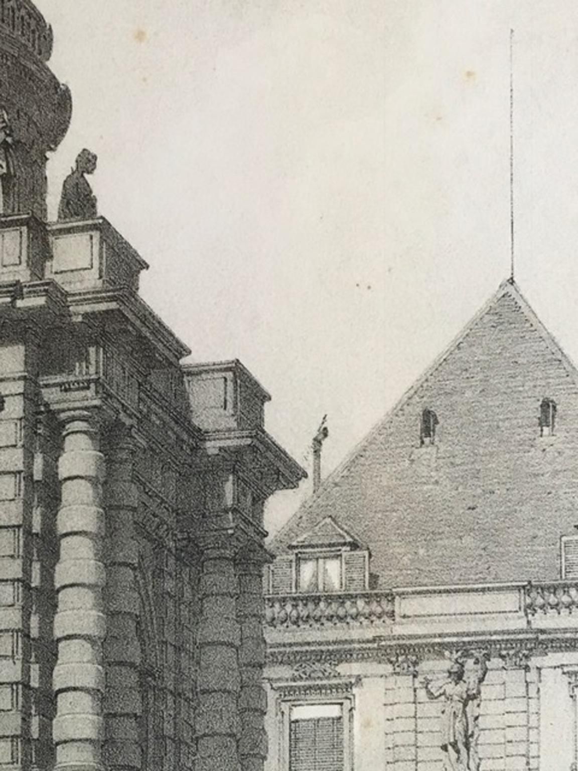 photo for sale France Mid 19th Century Paris Black And White Print On Paper
