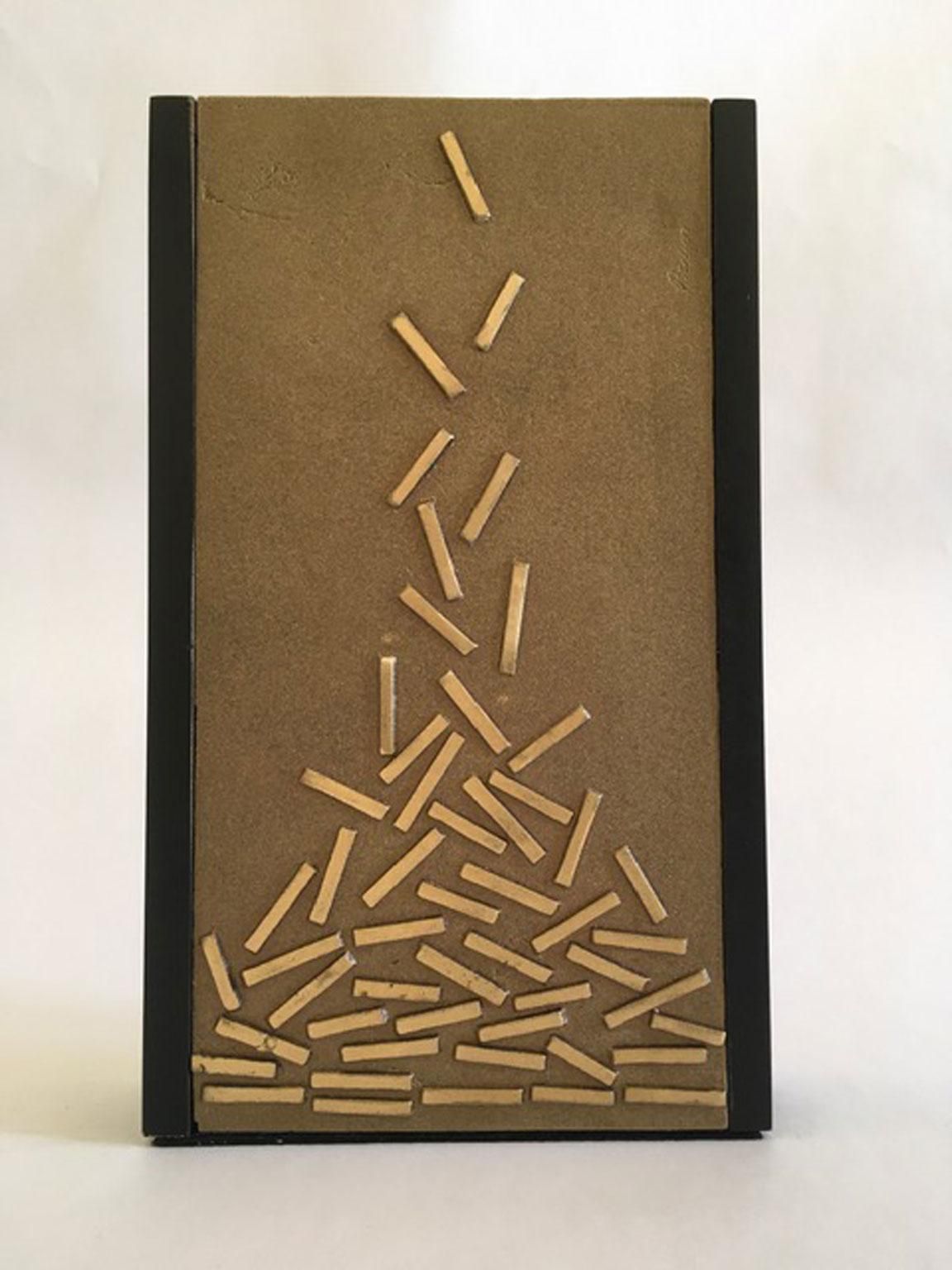 858.0 Italy 1990 Post Modern Bronze Abstract Sculpture By Beppe Bonetti photo