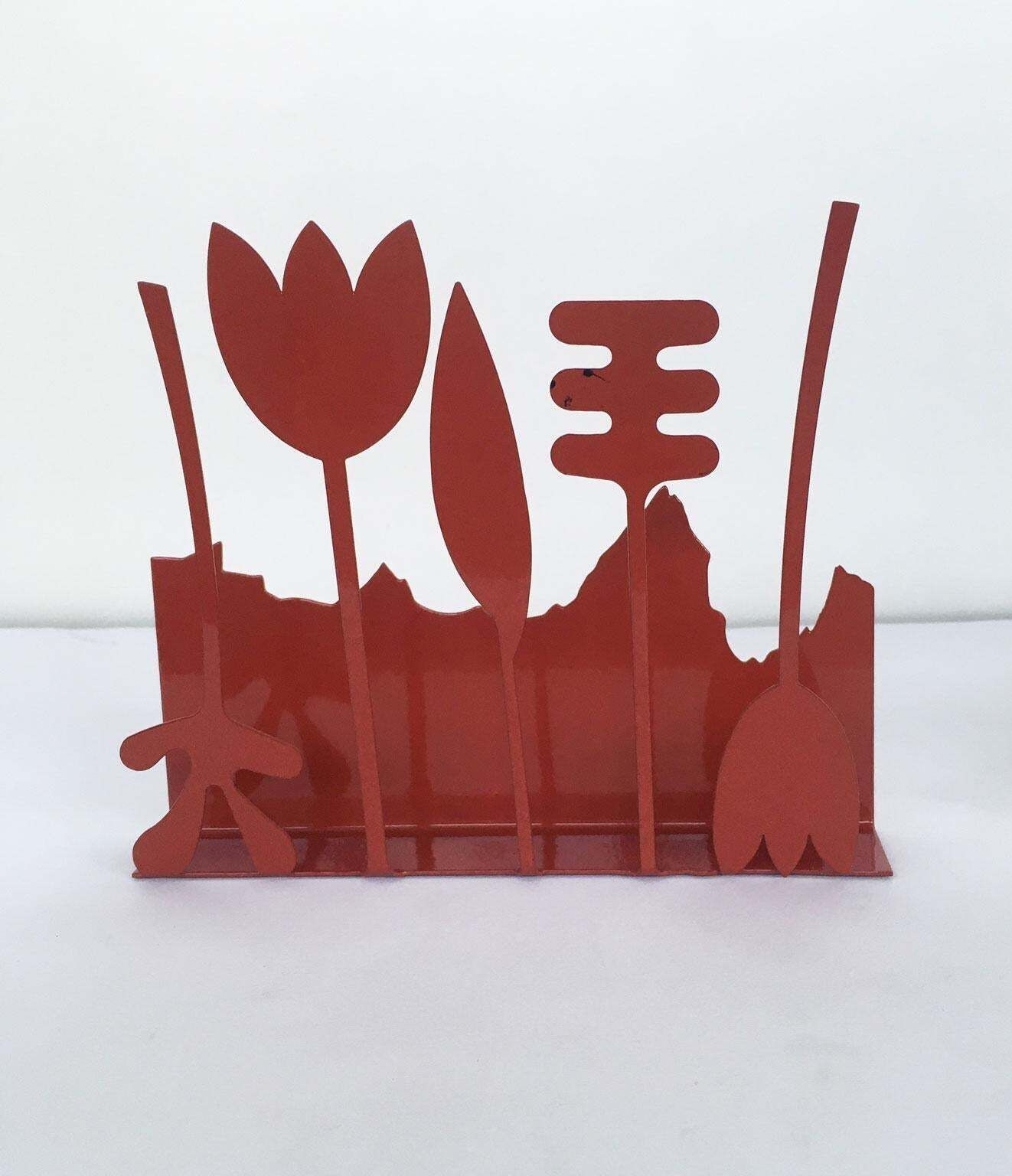 391.0 Italy 1980 Annamaria Gelmi  Oxidized Rust Metal Sculpture Piccolo Eden photo