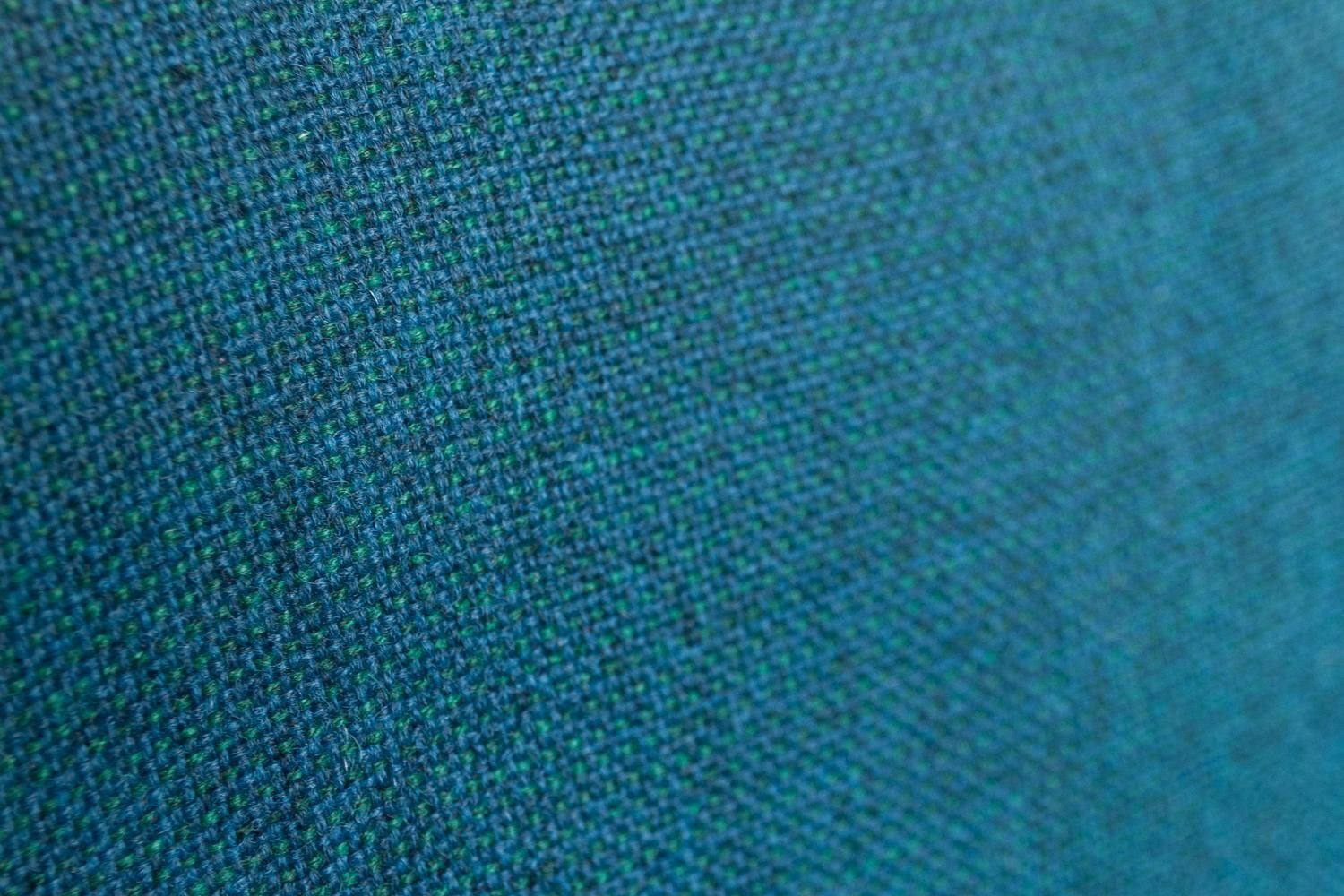 Furniture Danish Modern Easy Chair In Teal Blue, 1950s. photo