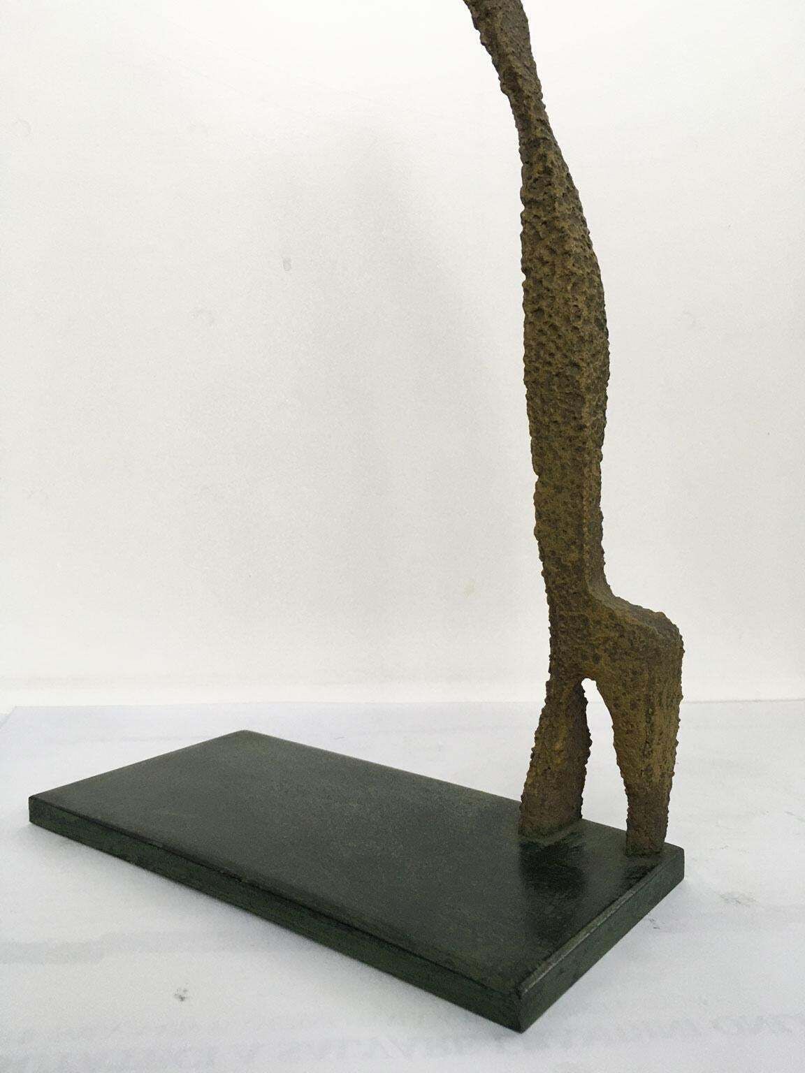1970 Italy Bronze Abstract Sculpture By Urano Palma Omaggio A Giacometti photo vinterior
