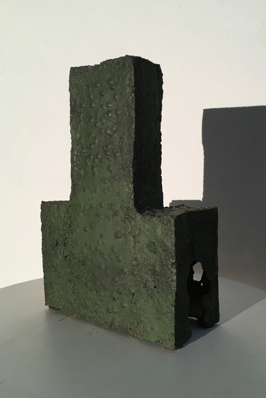 photo furniture 1985 Italy Cast Iron Abstract Sculpture By Urano Palma Cast Iron Throne