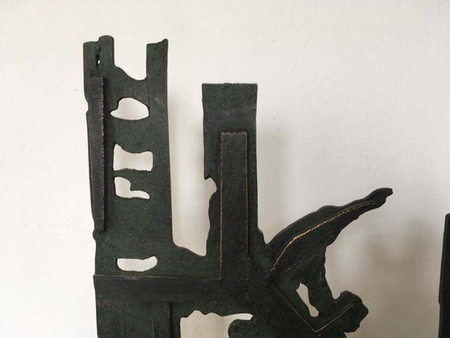 Italy 1980 Abstract Sculpture By Nevio De Luca photo Art