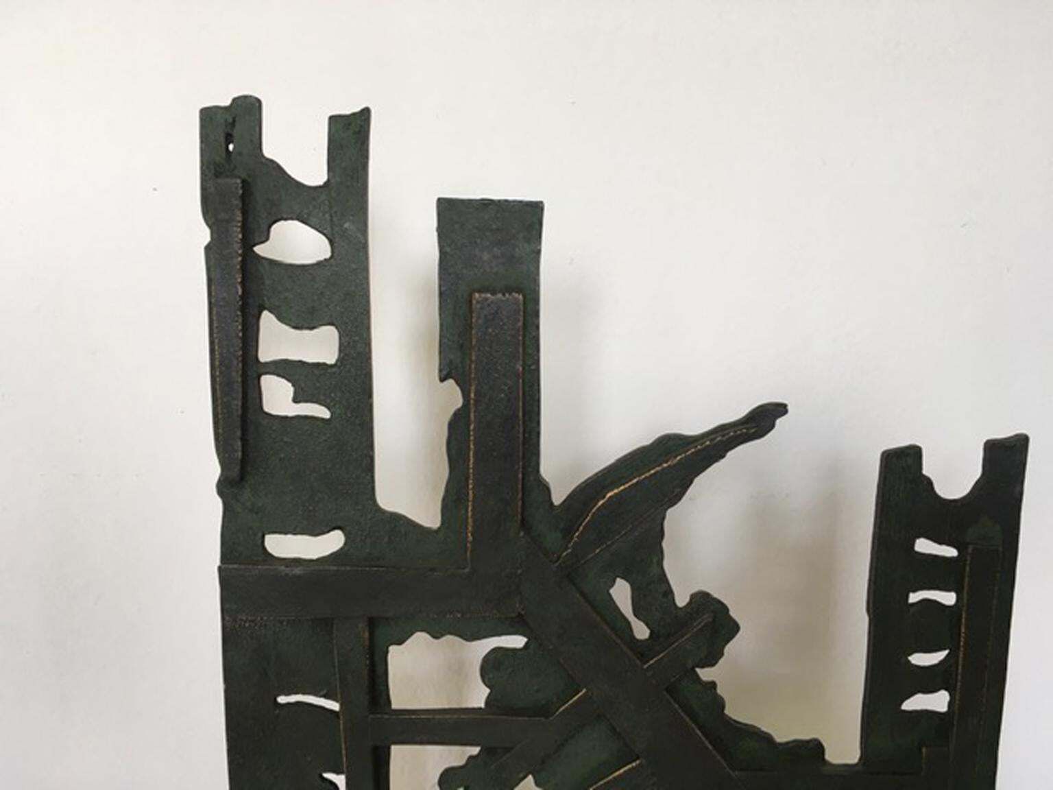 Italy 1980 Abstract Sculpture By Nevio De Luca photo vinterior