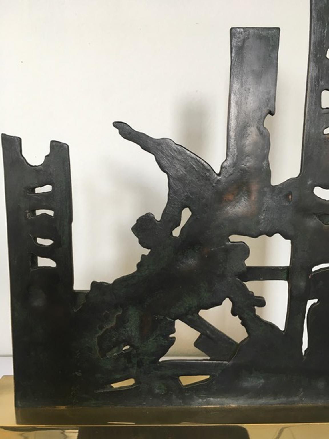 photo vinterior Italy 1980 Abstract Sculpture By Nevio De Luca