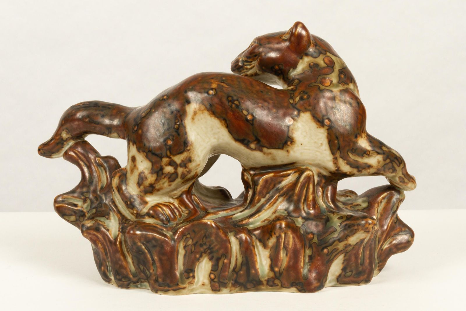 Danish Stoneware Stoat Figurine By Knud Kyhn For Royal Copenhagen, 1970s photo for sale