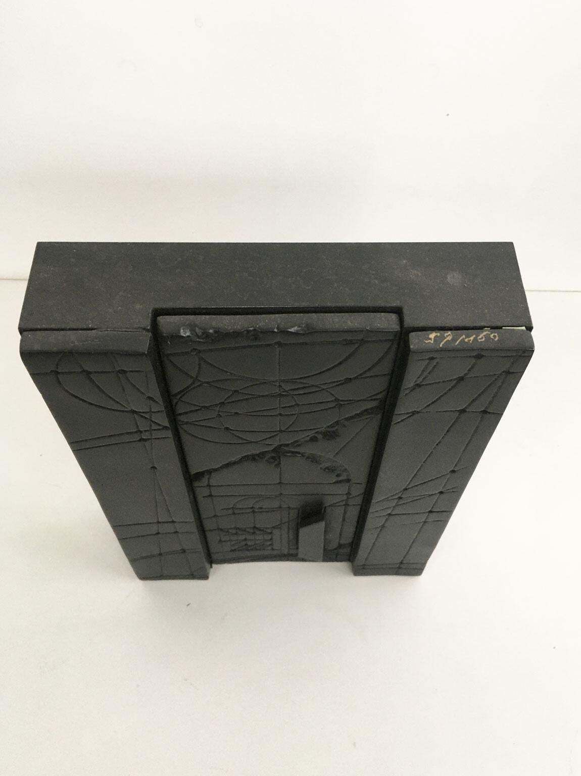 1980 Italy Walter Valentini Bronze Abstract Sculpture City Of The Sun photo buy