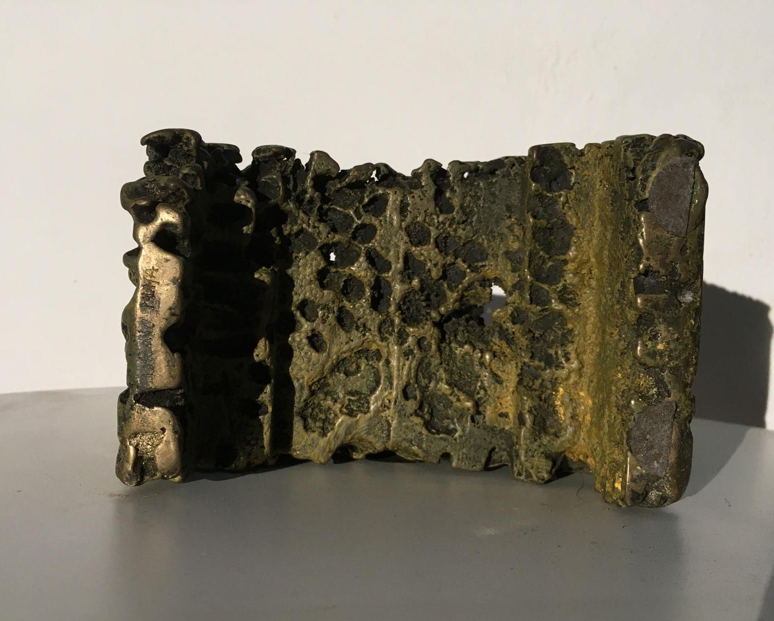 photo vintage 1985 Italy Bronze Abstract Sculpture By Urano Palma Trono Bronzo Bronze Throne