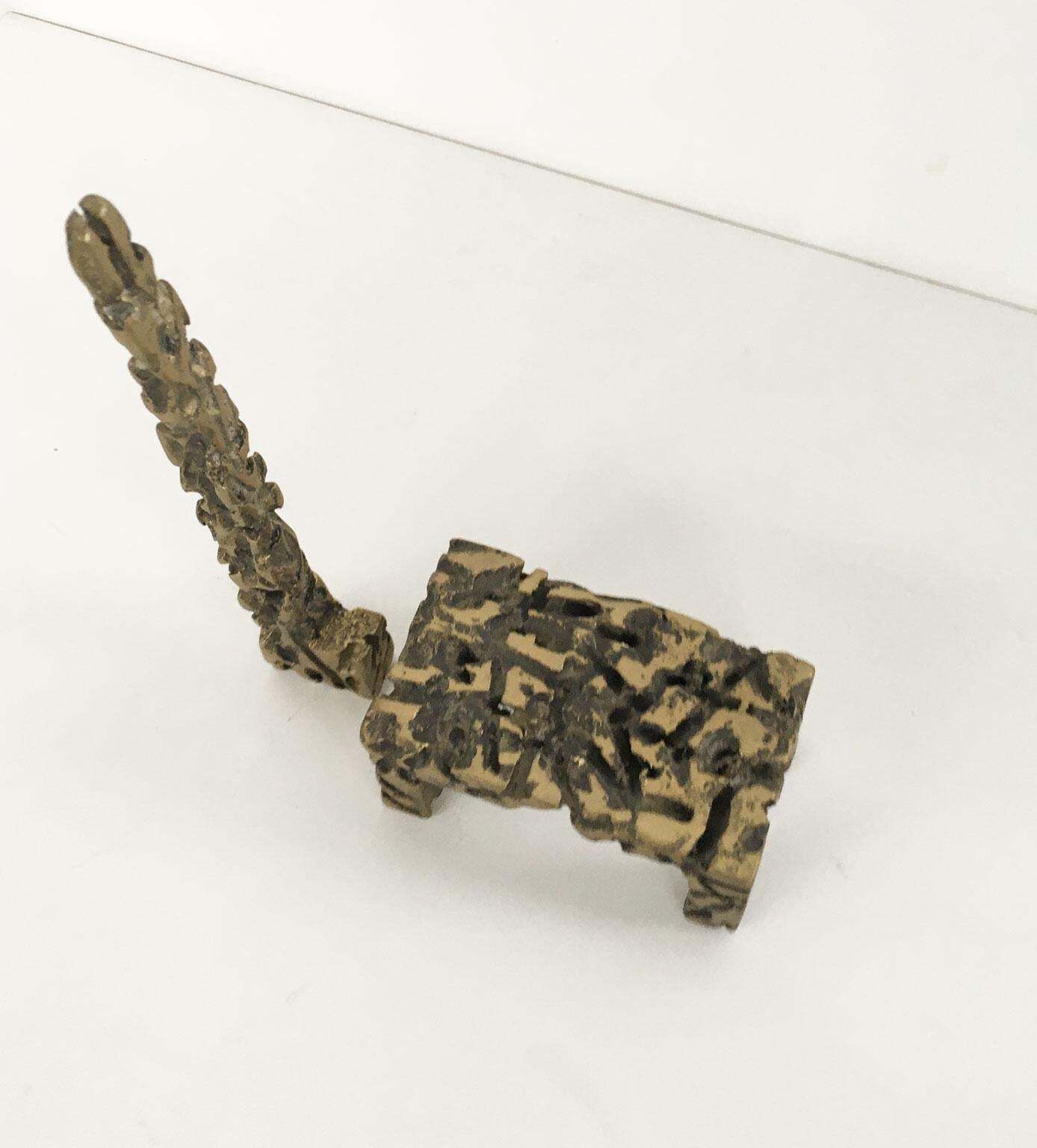 photo furniture 1980 Italy Bronze Abstract Sculpture By Urano Palma Simbiosi