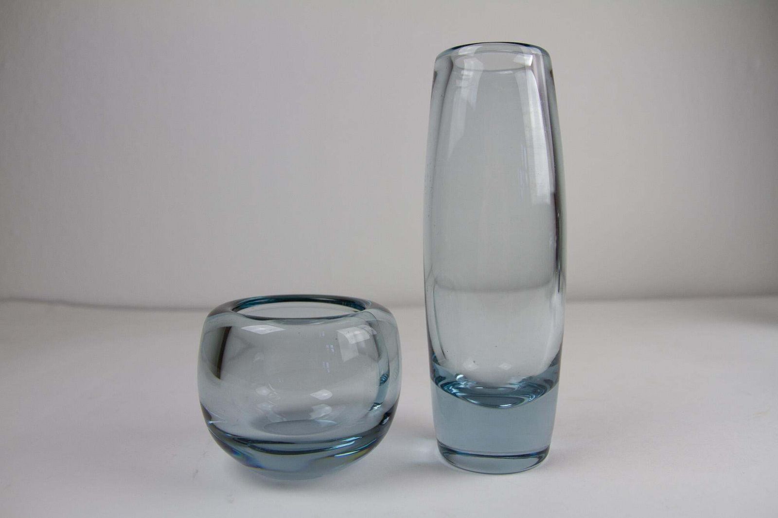 Vintage Danish Holmegaard Aqua Vases By Per Lütken, 1960s, Set Of 6 photo buy