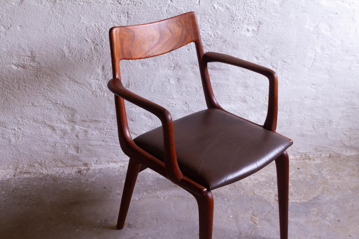 photo for sale Boomerang Teak Armchair By Alfred Christensen For Slagelse Møbelværk, 1960s