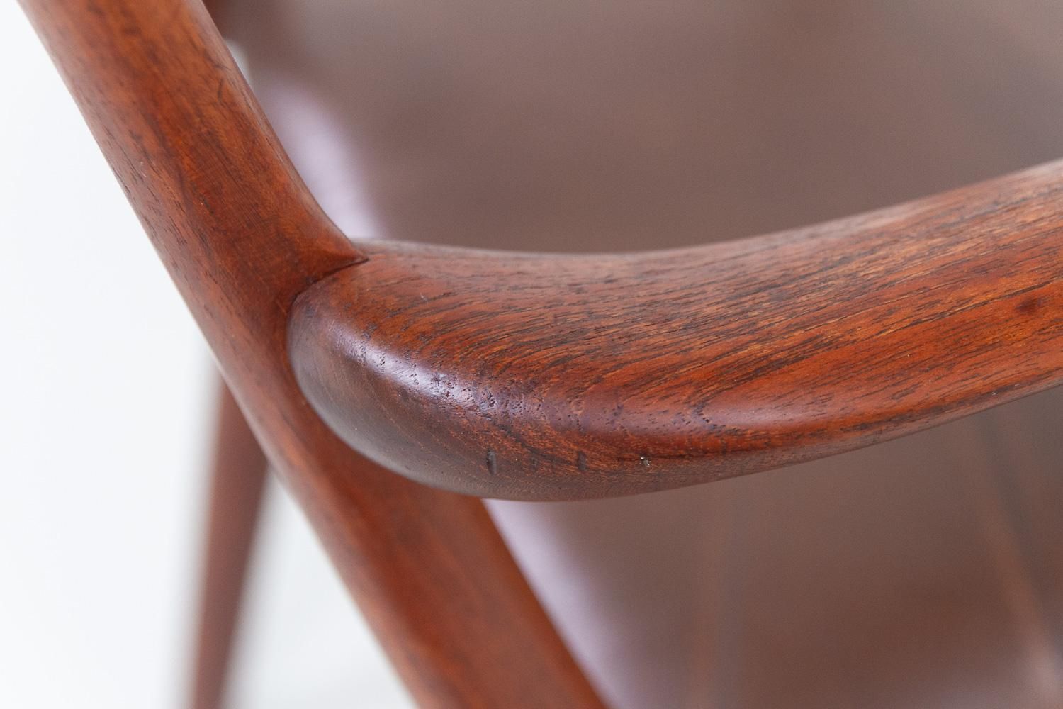 photo vintage Boomerang Teak Armchair By Alfred Christensen For Slagelse Møbelværk, 1960s