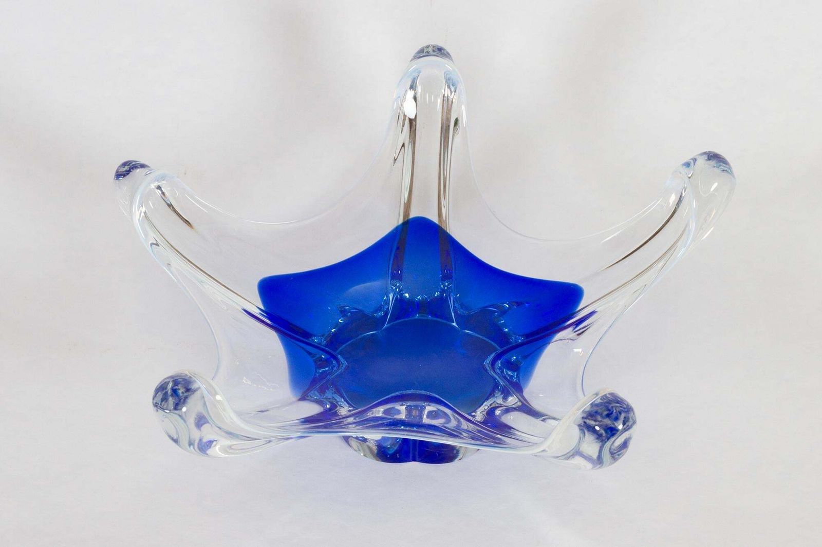 Scandinavian Modern Glass Bowl, 1950s photo 212.0